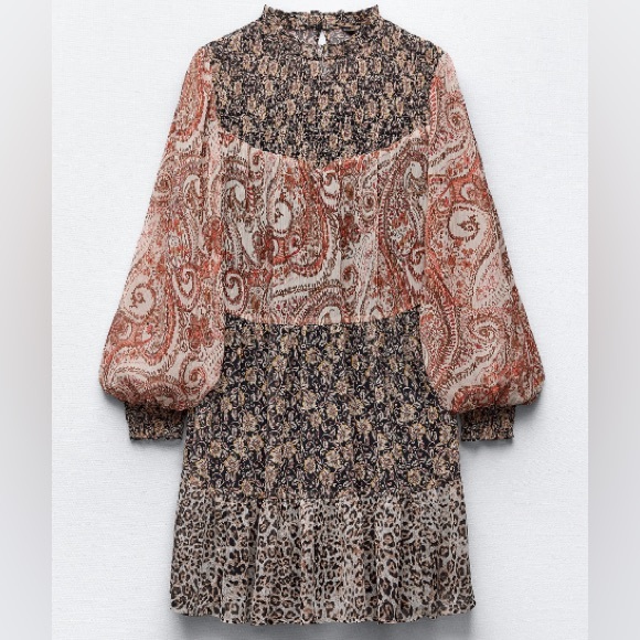 Multi pattern dress - Picture 3 of 4